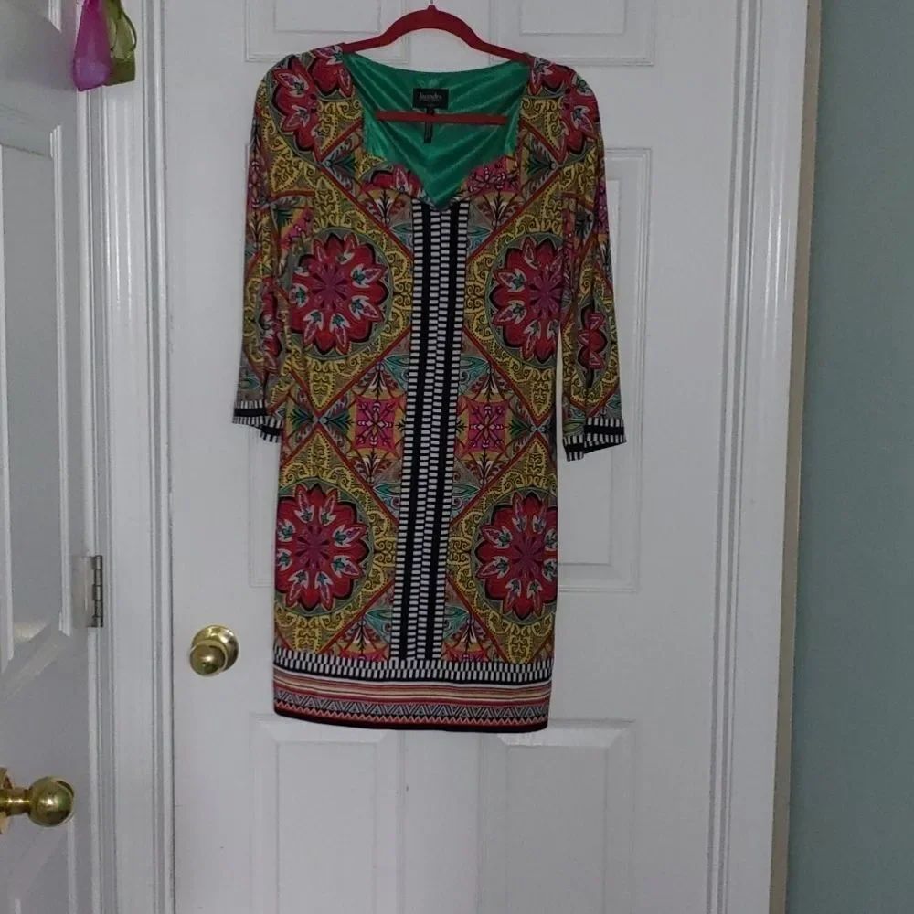 Laundry by Shelli Segal printed dress Sz 2